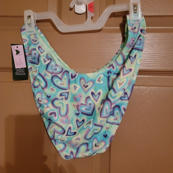 Colorful Heart Pattern Bikini Bottom - Picture 2 of 2